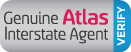 Genuine Atlas Interstate Agent Badge